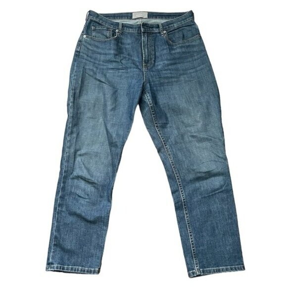 Everlane Blue High Waist Straight Ankle Jeans US 31 - Picture 1 of 5